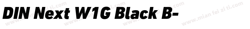 DIN Next W1G Black B字体转换